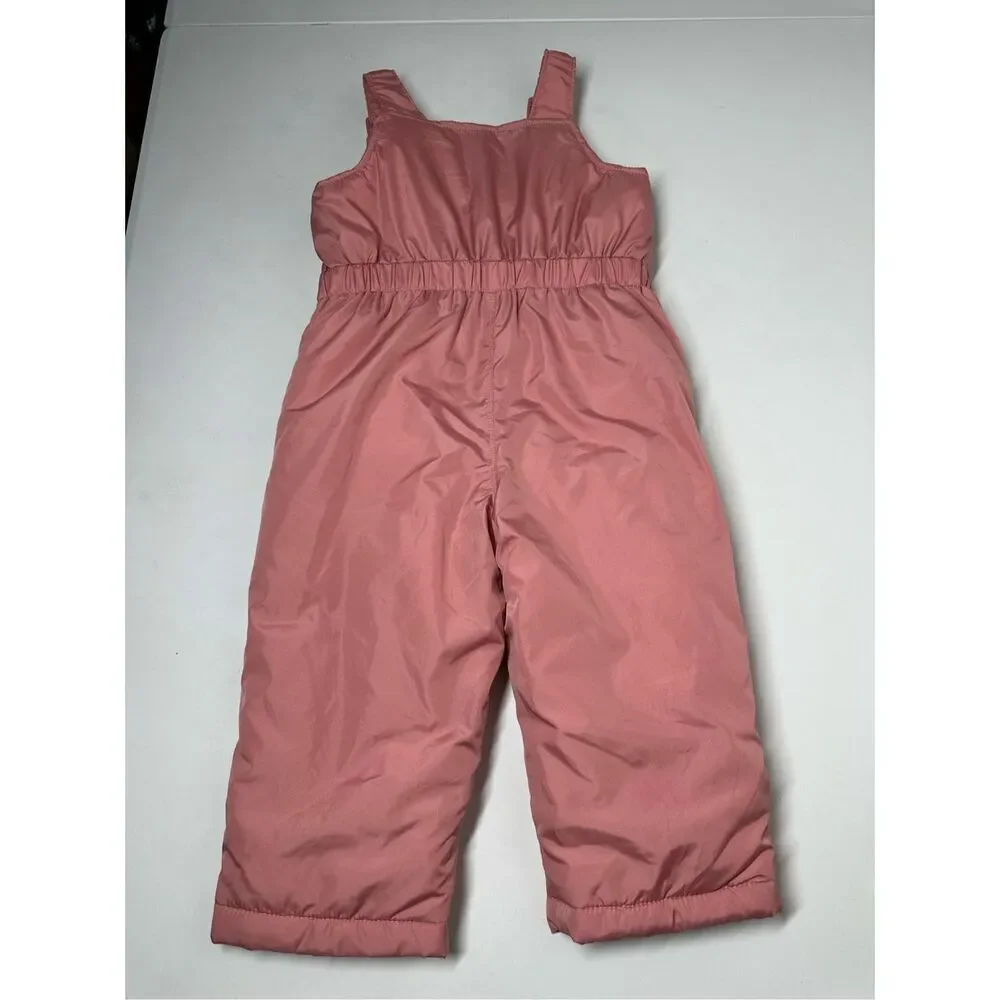 Old Navy Water-Resistant Snow Bib for Toddler Girls Pink Size 2T